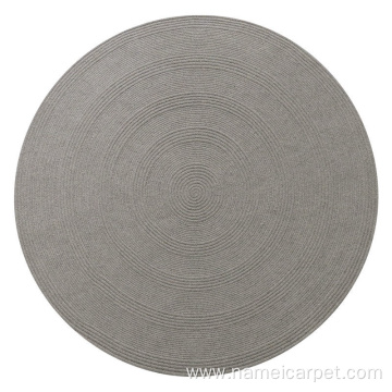 Grey Large big Round wool Rug